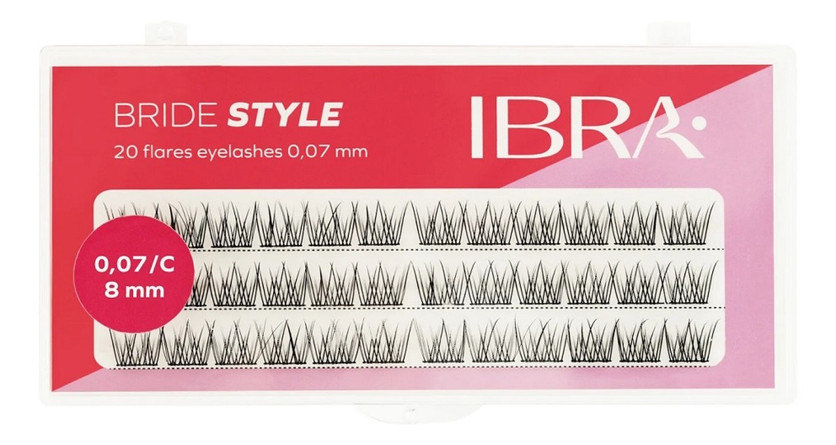 Bride style kępki rzęs 8mm