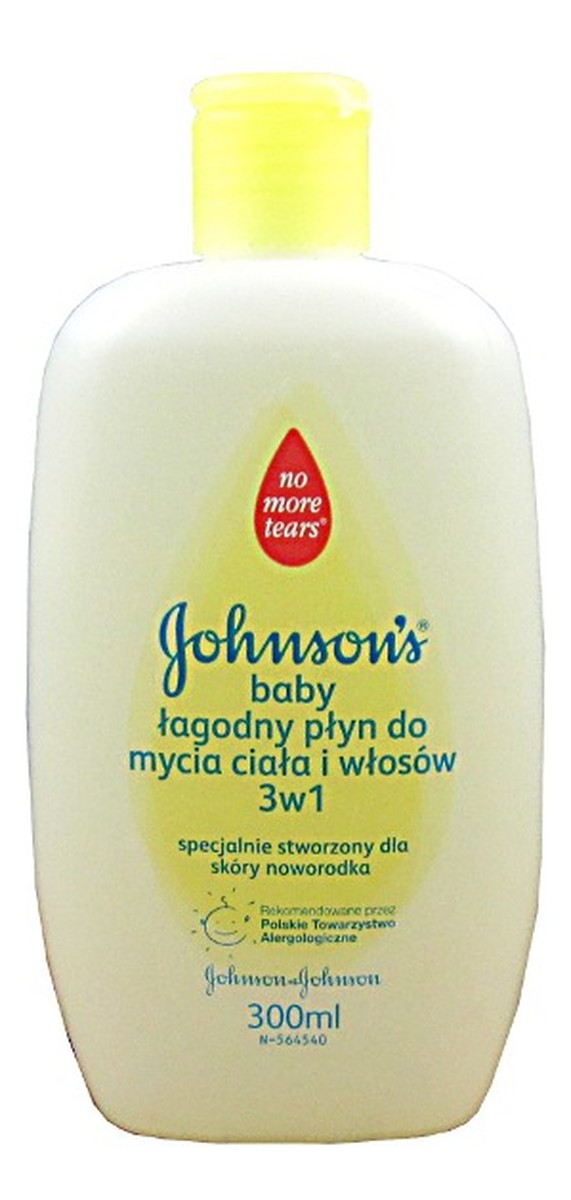 Baby Łagodny Płyn Do Mycia Ciała i Włosów 3 w 1