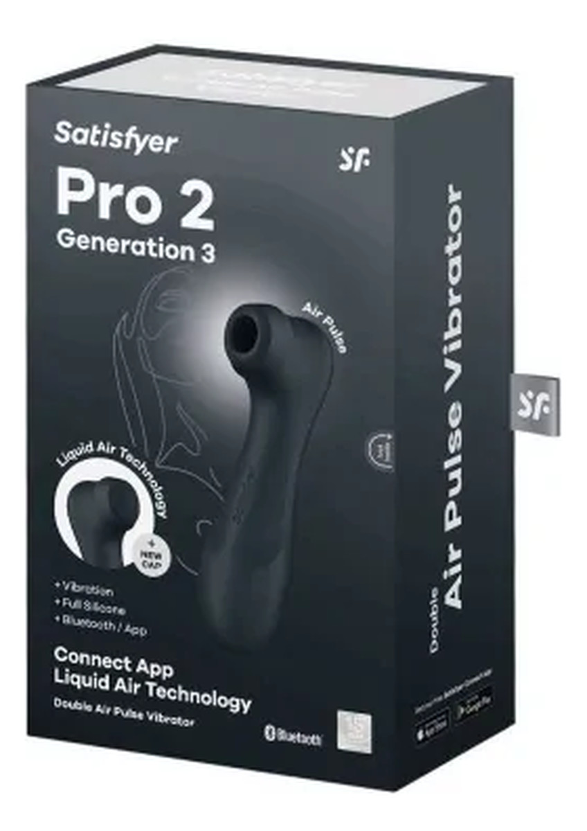 Pro 2 Generation 3 Liquid Air Technology Masażer łechtaczki Black