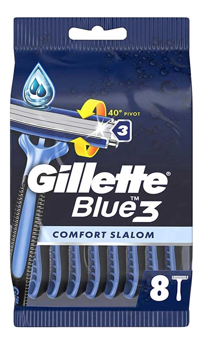 Blue 3 comfort slalom maszynki do golenia 8szt