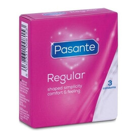 Regular lubrykowane prezerwatywy o anatomicznym kształcie 3szt