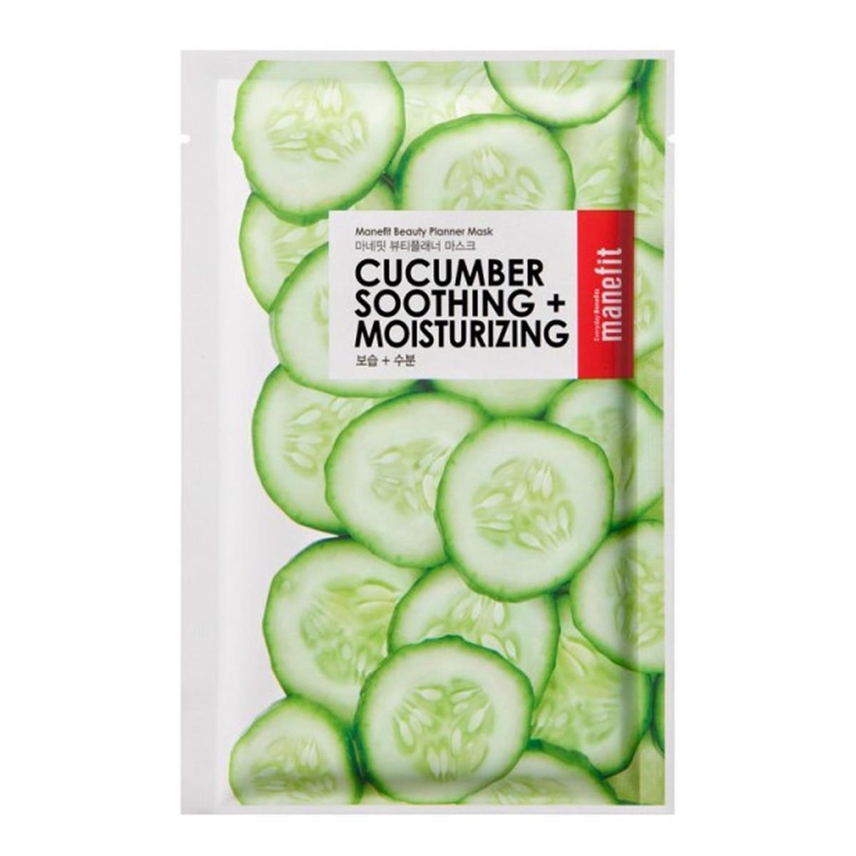Manefit Cucumber Soothing+Moisturizing Kojąco-Nawilżająca Maseczka w płachcie do Twarzy 25g