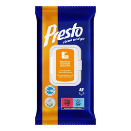 Ściereczki czyszczące+płyn 2w1 do kuchni zamknięcie pop up 1op.-55szt