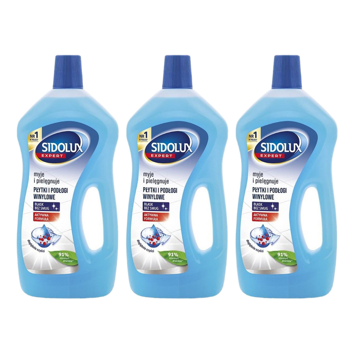 Sidolux Płyn do mycia podłóg PCV 3x750ml