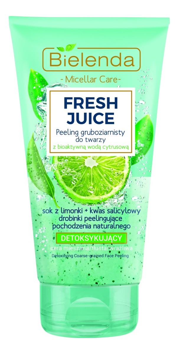 Limonka gruboziarnisty peeling detoksykujący do twarzy