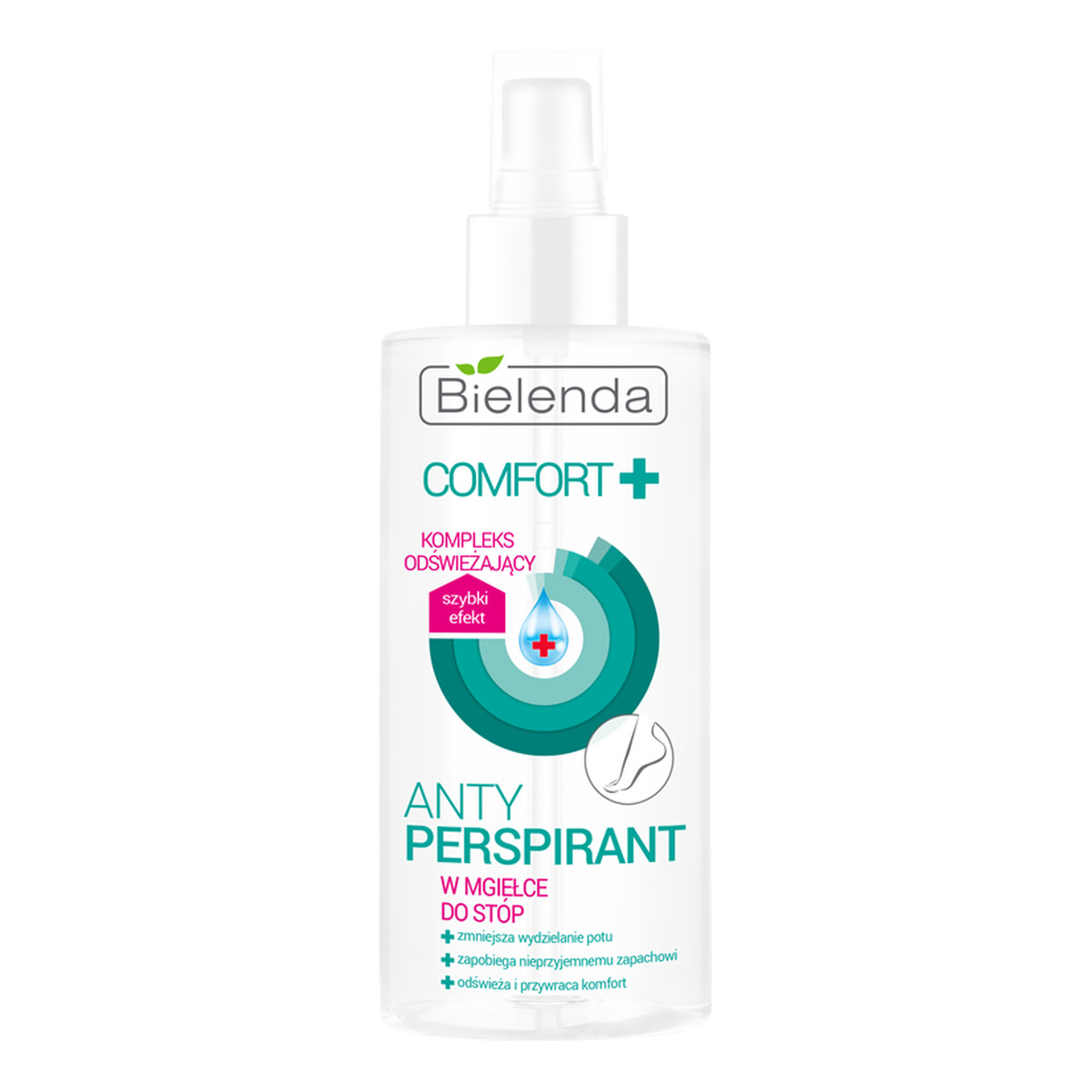 Bielenda Comfort+ Antyperspirant Mgiełka Do Stóp 150ml