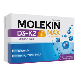 D3+k2 max w oleju lnianym suplement diety 75 kapsułek