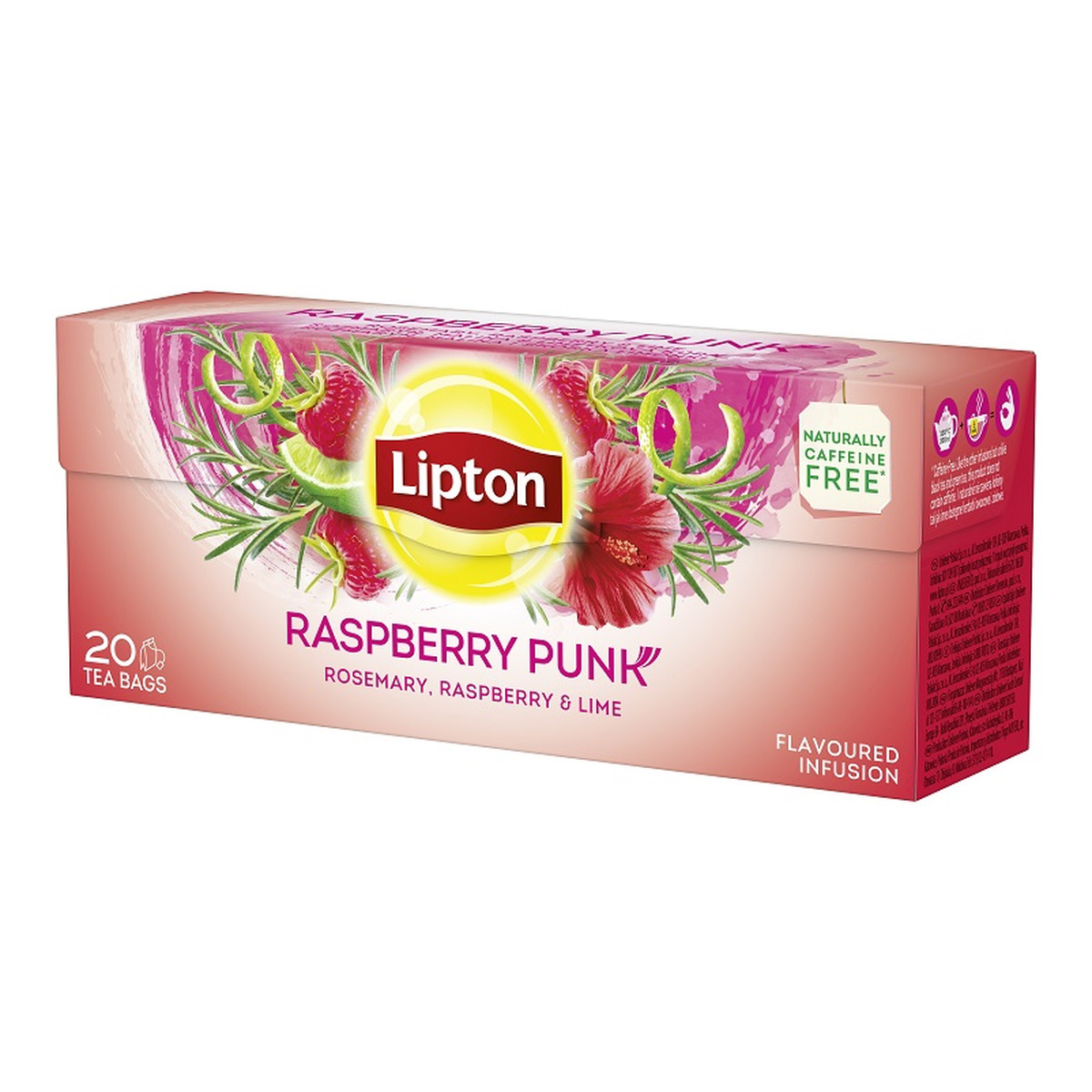 Lipton Raspberry Punk Herbata owocowa 20 torebek 32g