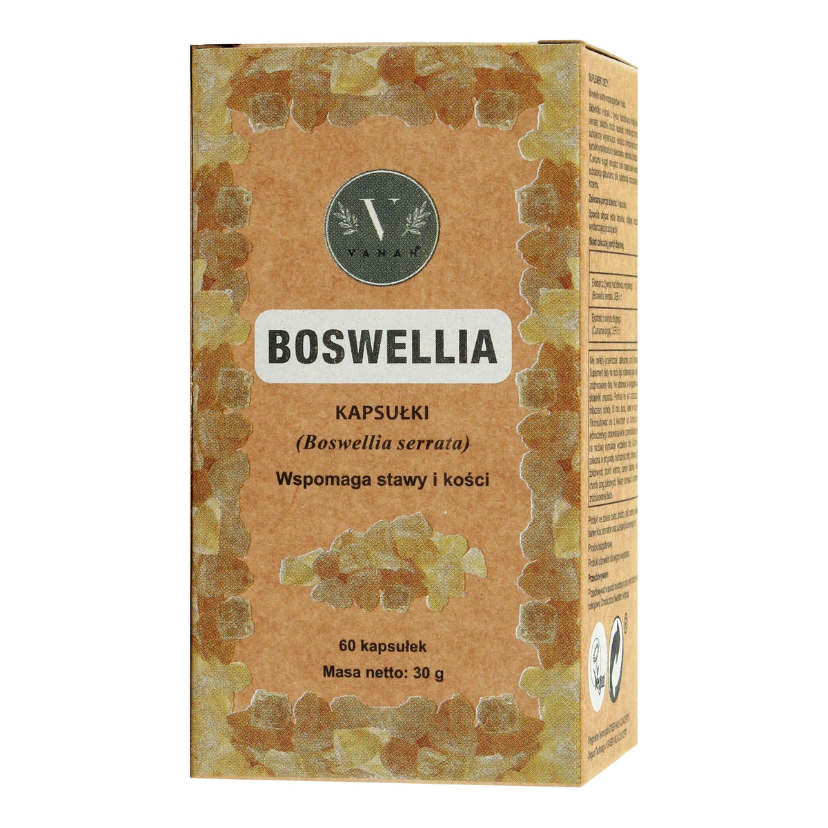 Ajurweda Vanan boswellia suplement diety wspomagający zdrowie stawów i kości kapsułki 60 szt.