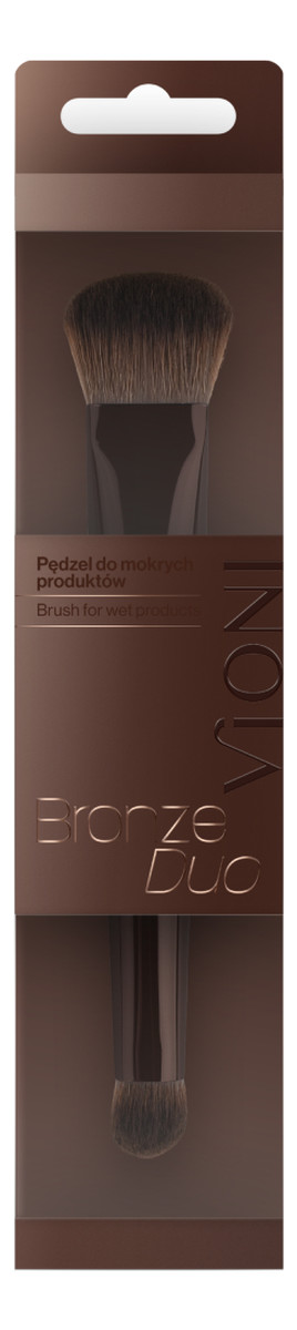 Bronze Duo pędzel do produktów mokrych dwustronny