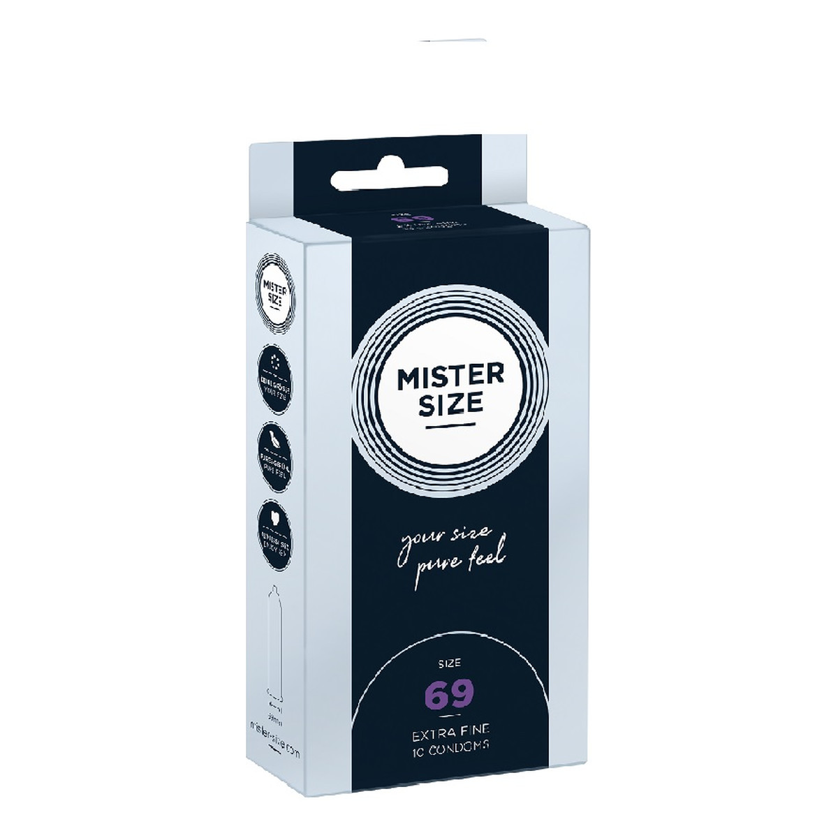 Mister Size Condoms prezerwatywy dopasowane do rozmiaru 69mm 10szt.