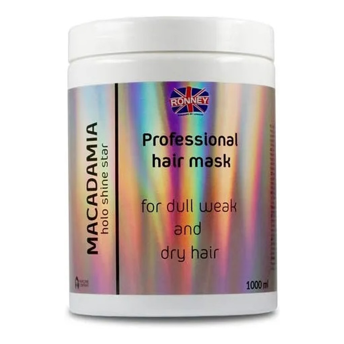 Ronney Macadamia holo shine star professional hair mask maska do włosów suchych 1000ml