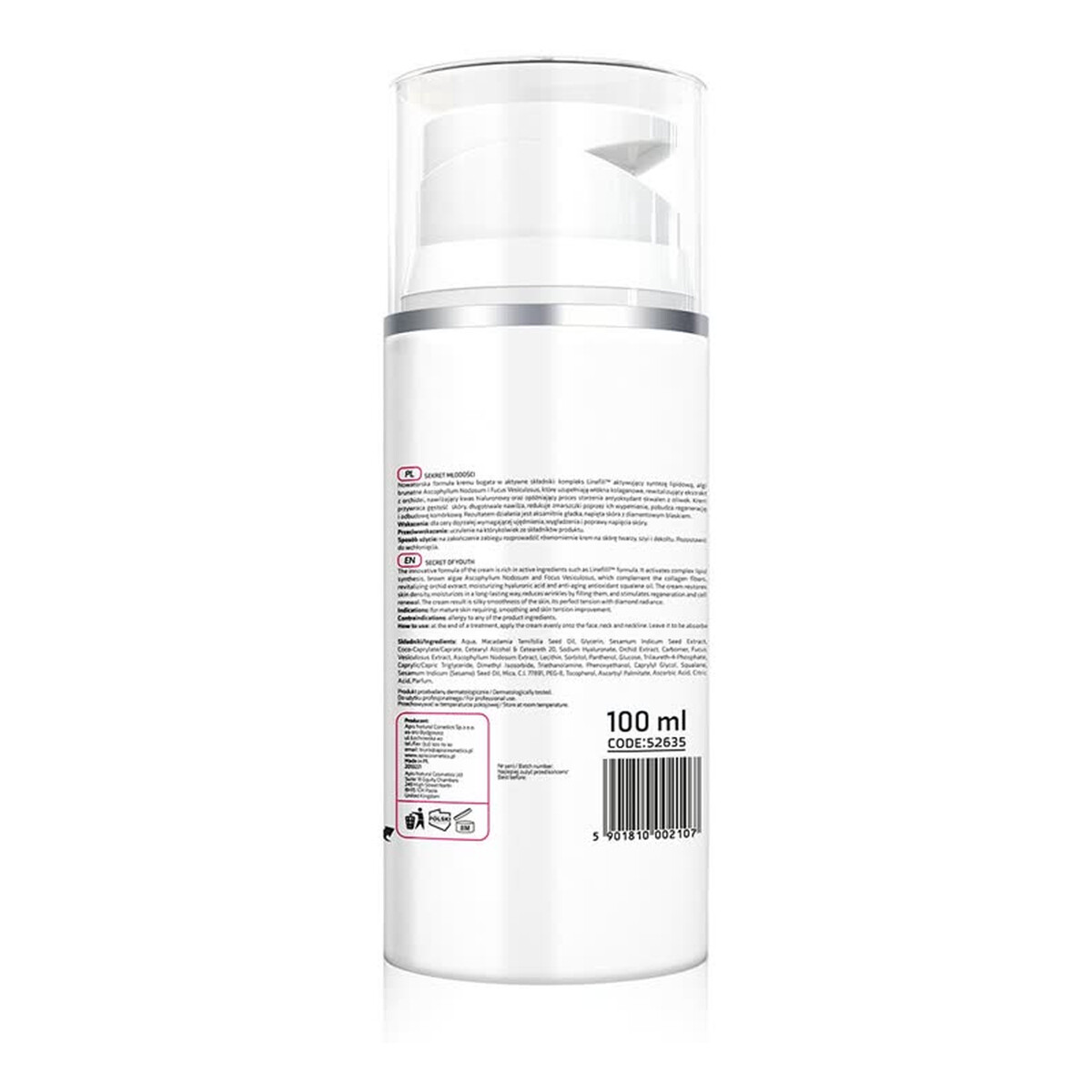 Apis Secret Of Youth Krem wypełniająco-napinający z kompleksem Linefill™ 100ml