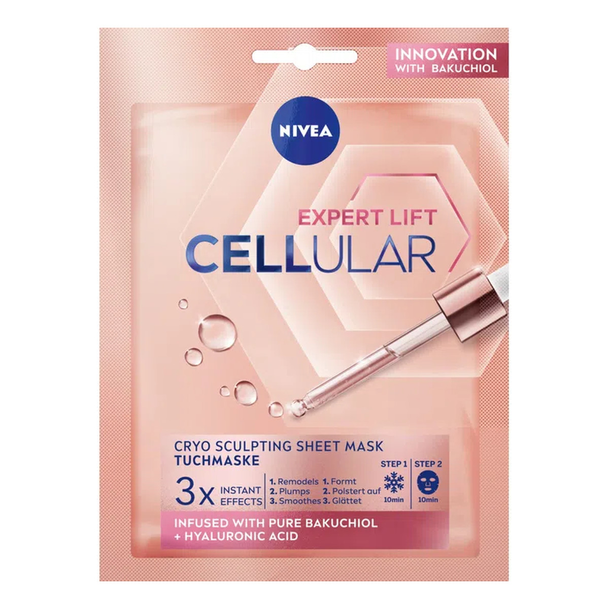 Nivea Hyaluron CELLular Filler 10 Minutes Sheet Mask Maseczka do twarzy 1szt