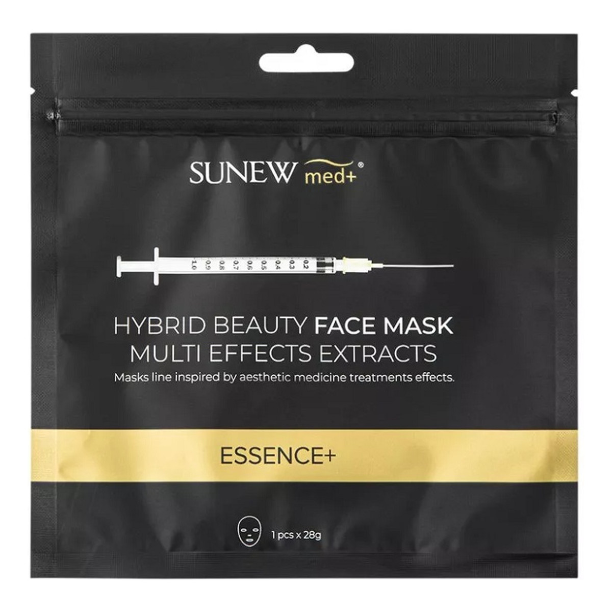 SunewMed+ Essence+ hybrid beauty face mask hybrydowa maska z peptydami i śluzem ślimaka 28g 28g