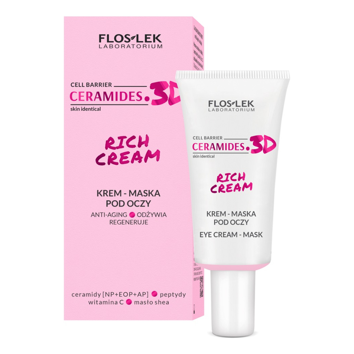 FlosLek Ceramides.3D Rich Cream Krem-maska pod oczy 30ml