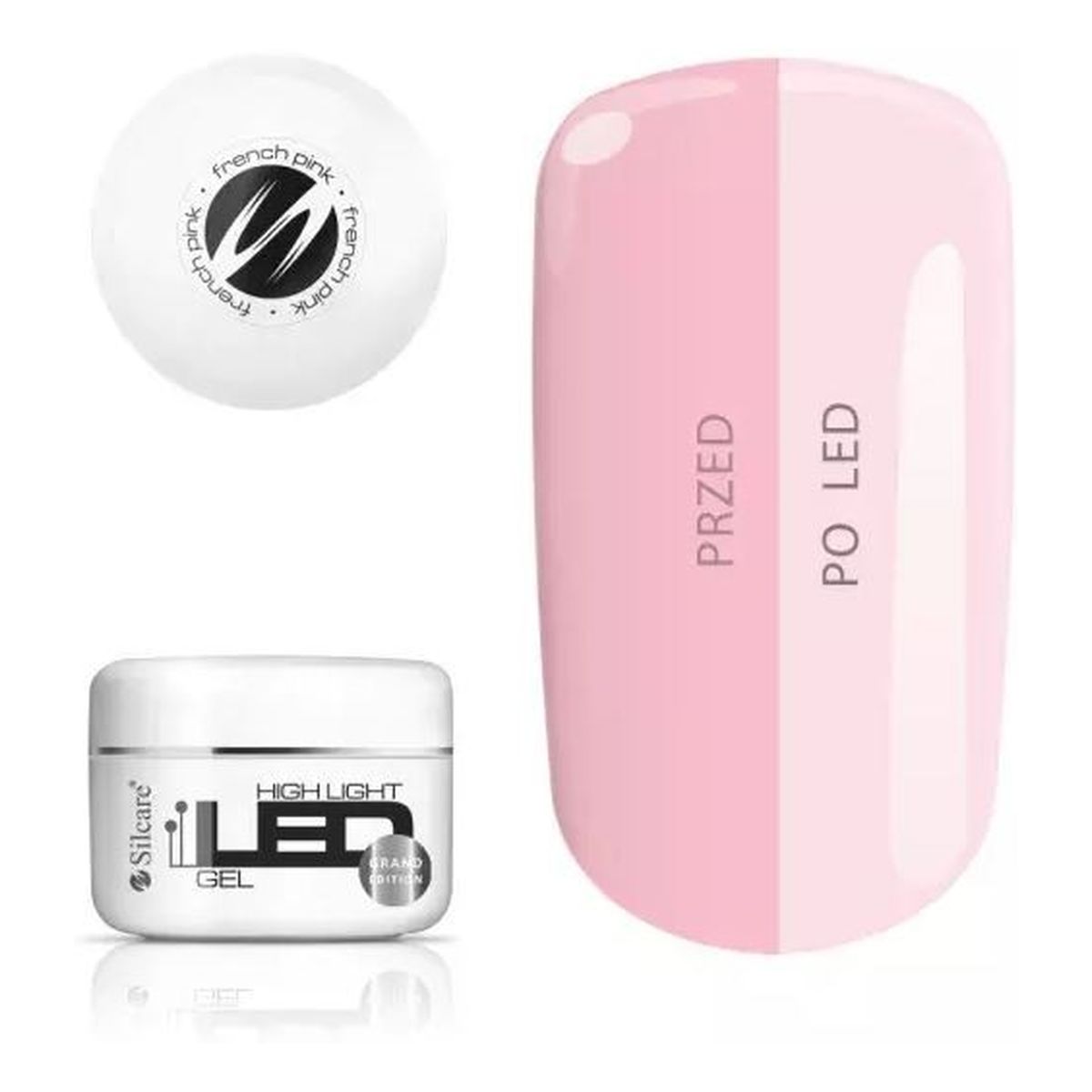 Silcare High light led gel-french pink 100g