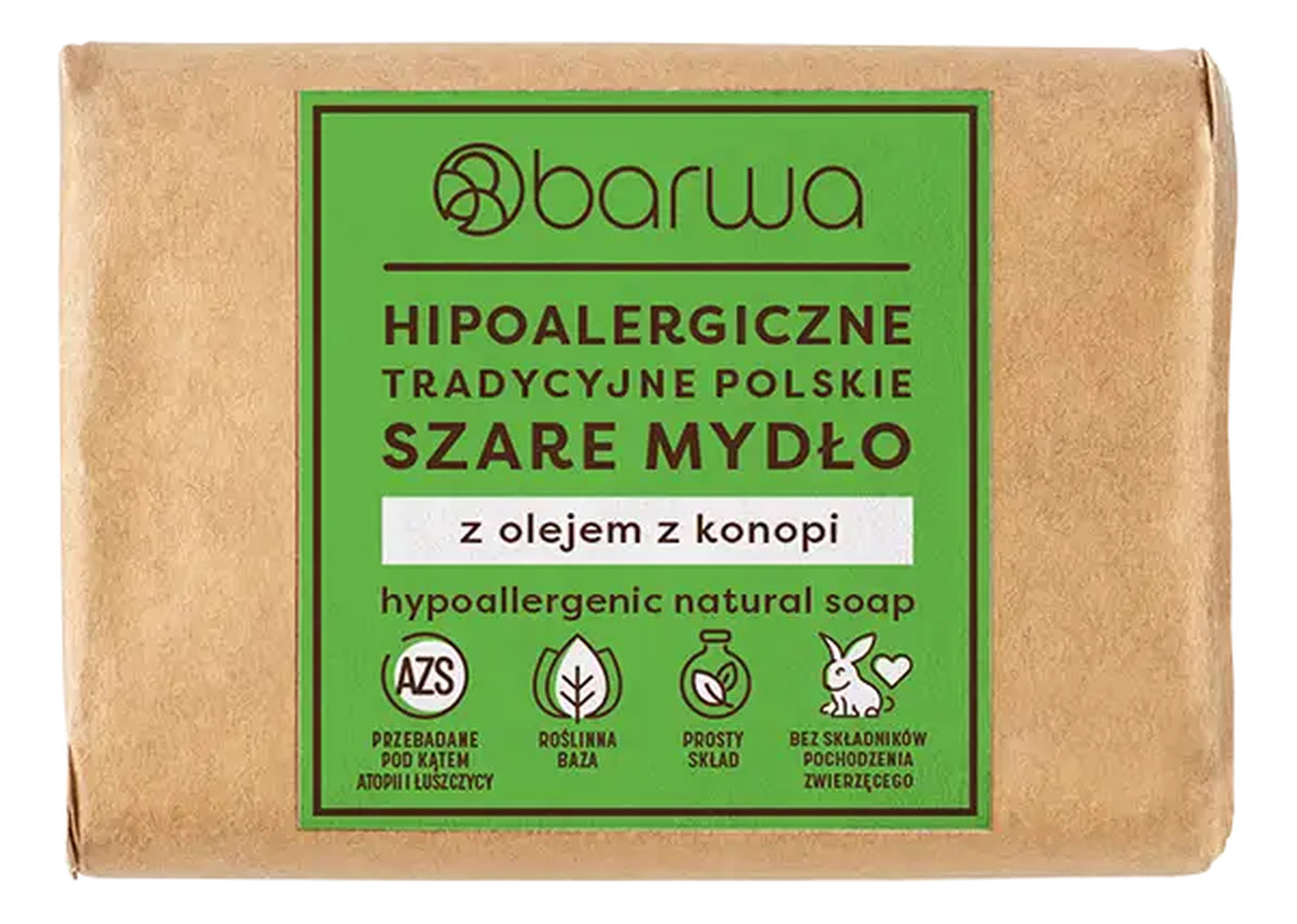 MYDŁO SZARE Z OLEJEM Z KONOPI