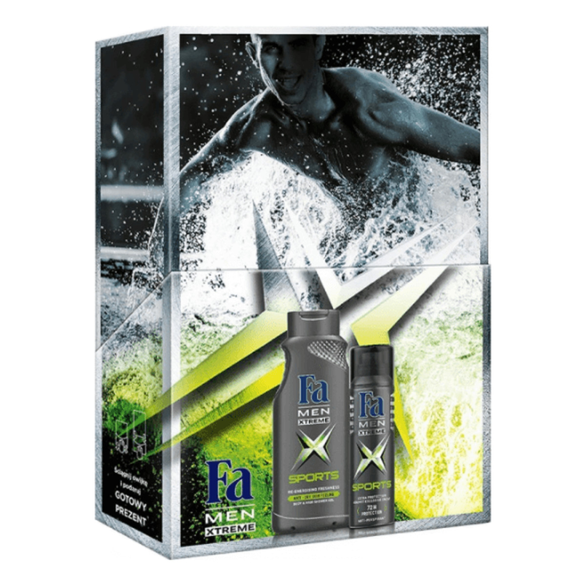 Fa Xtreme Sports Zestaw prezentowy męski żel pod prysznic + dezodorant spray