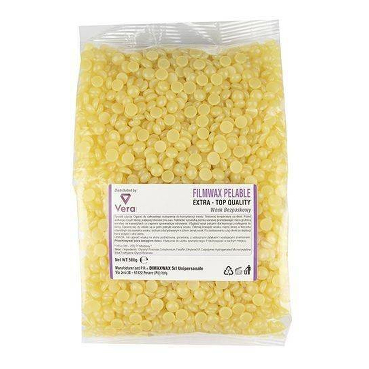 Dimax Wosk bezpaskowy w granulkach Żólty 500g