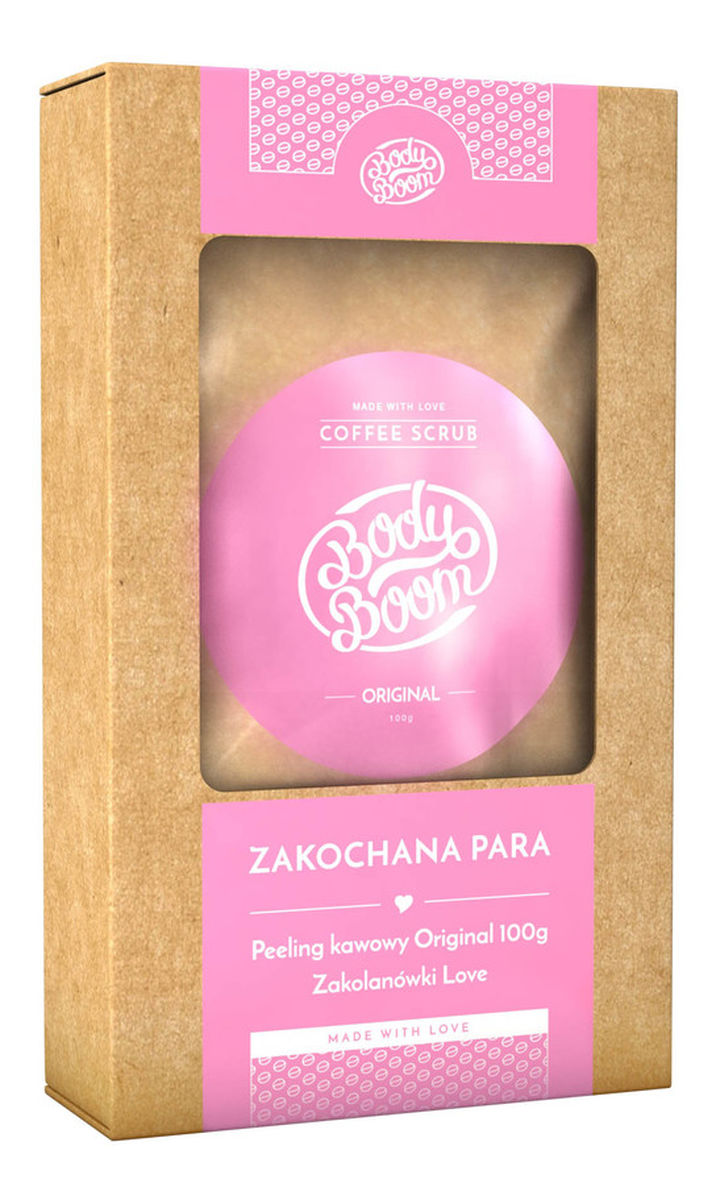 Zestaw (Coffee Scrub peeling kawowy Original 100g + Zakolanówki Love)