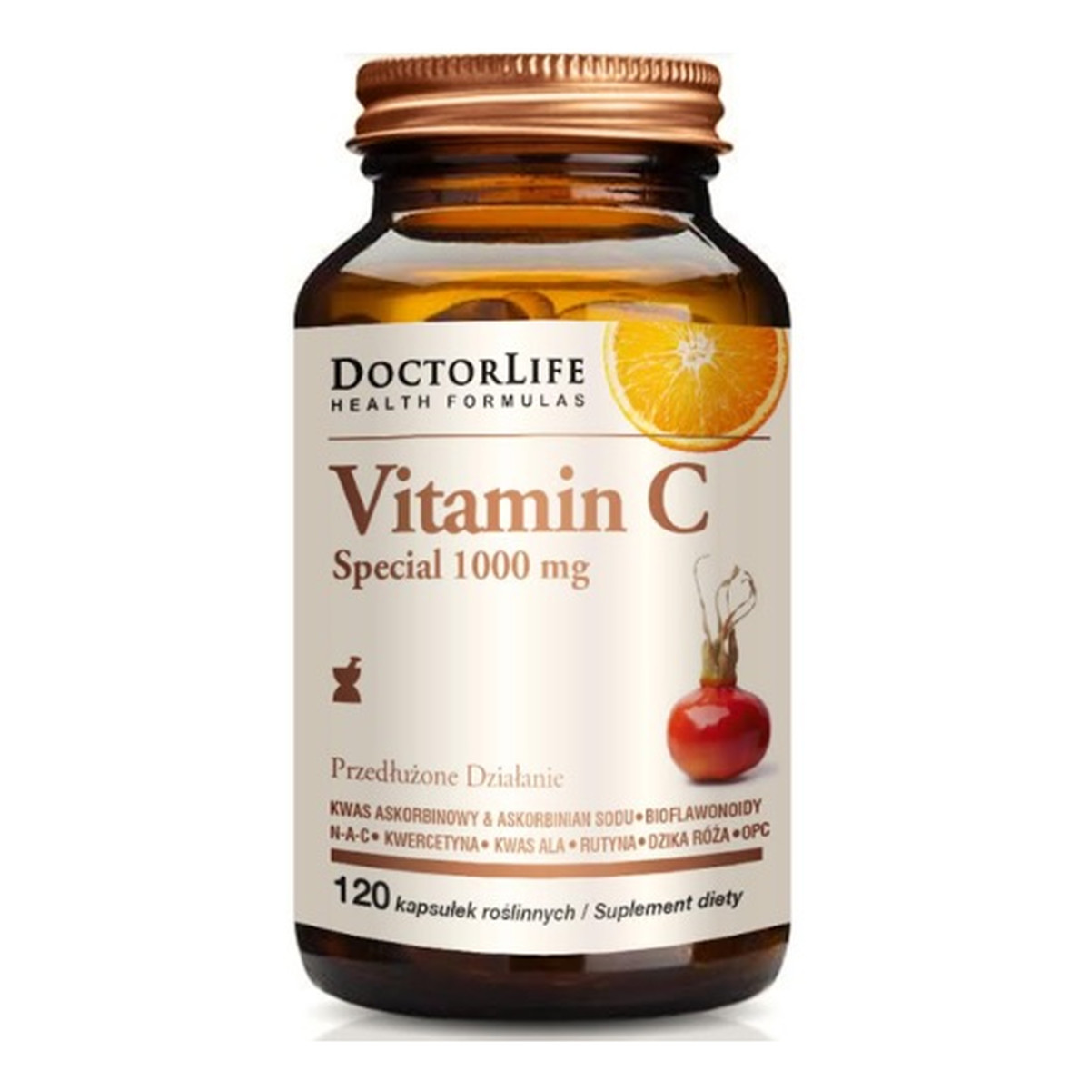 Doctor Life Vitamin c special 1000mg o przedłużonym działaniu suplement diety 120 kapsułek