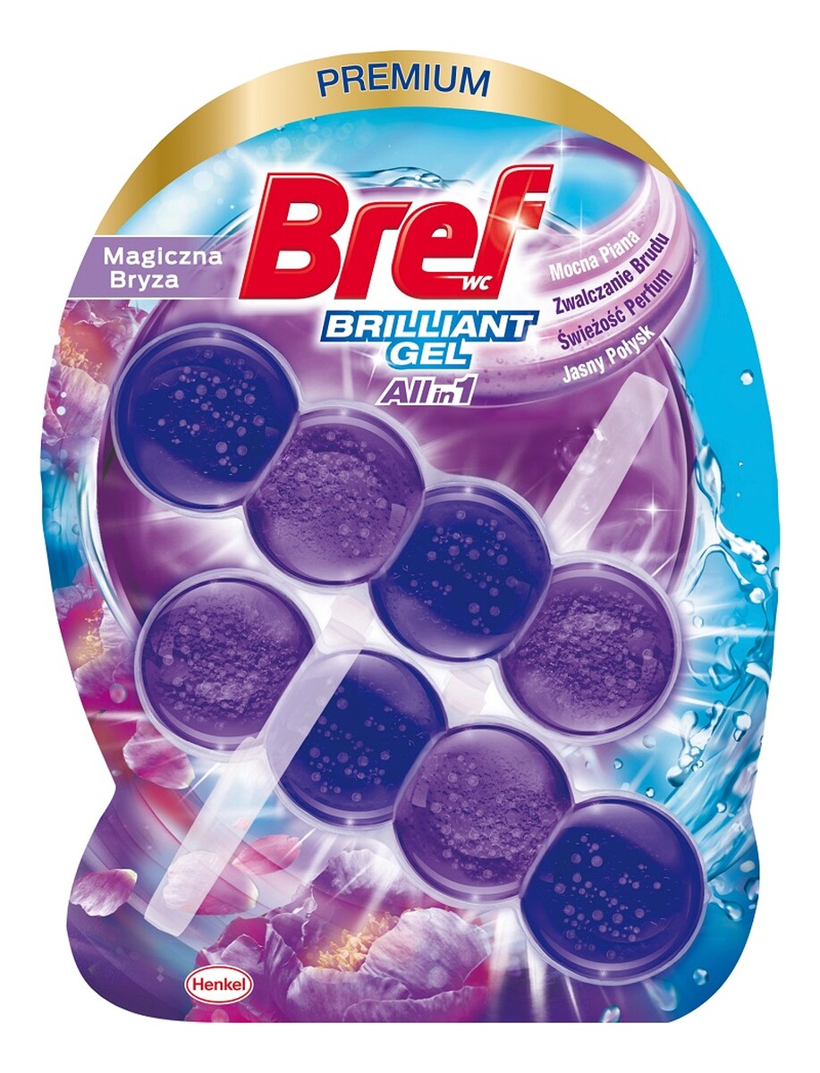 Brilliant gel all in 1 zawieszka myjąco-zapachowa do muszli magiczna bryza 2x42g