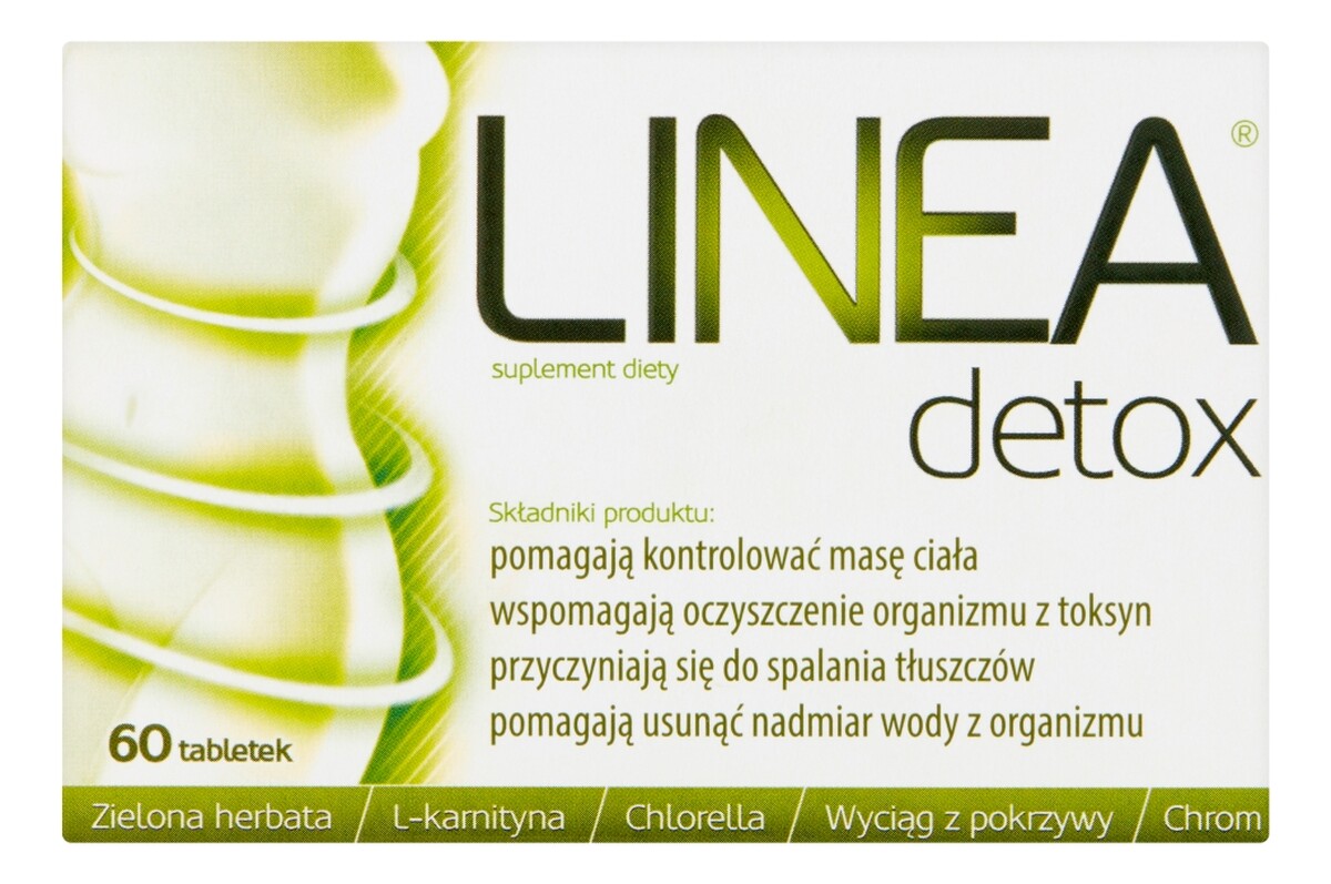 Detox suplement diety wspomagający kontrolę masy ciała 60 tabletek