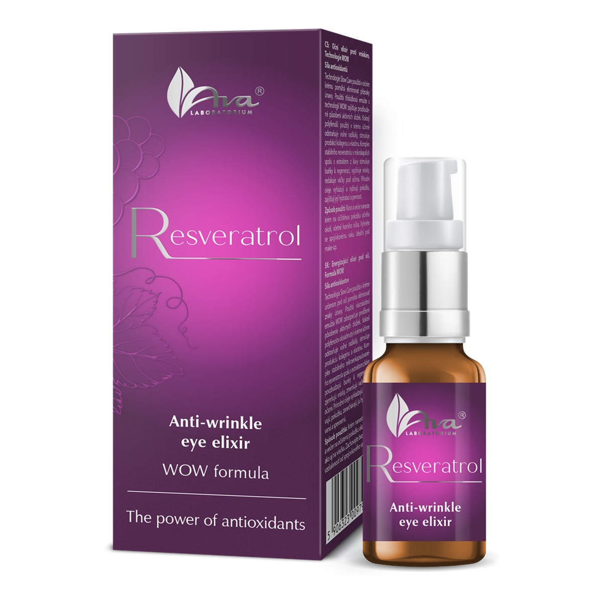 Ava Laboratorium Resveratrol przeciwzmarszczkowy eliksir pod oczy 15ml