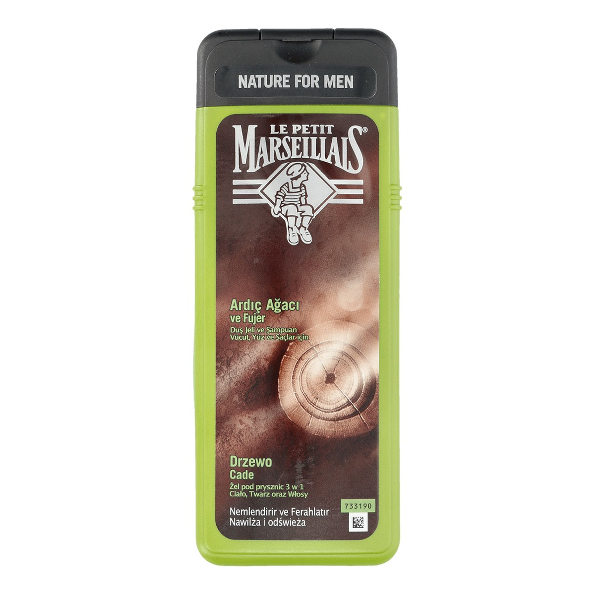 Le Petit Marseillais Nature For Men Żel pod prysznic 3w1 drzewo cade 400ml