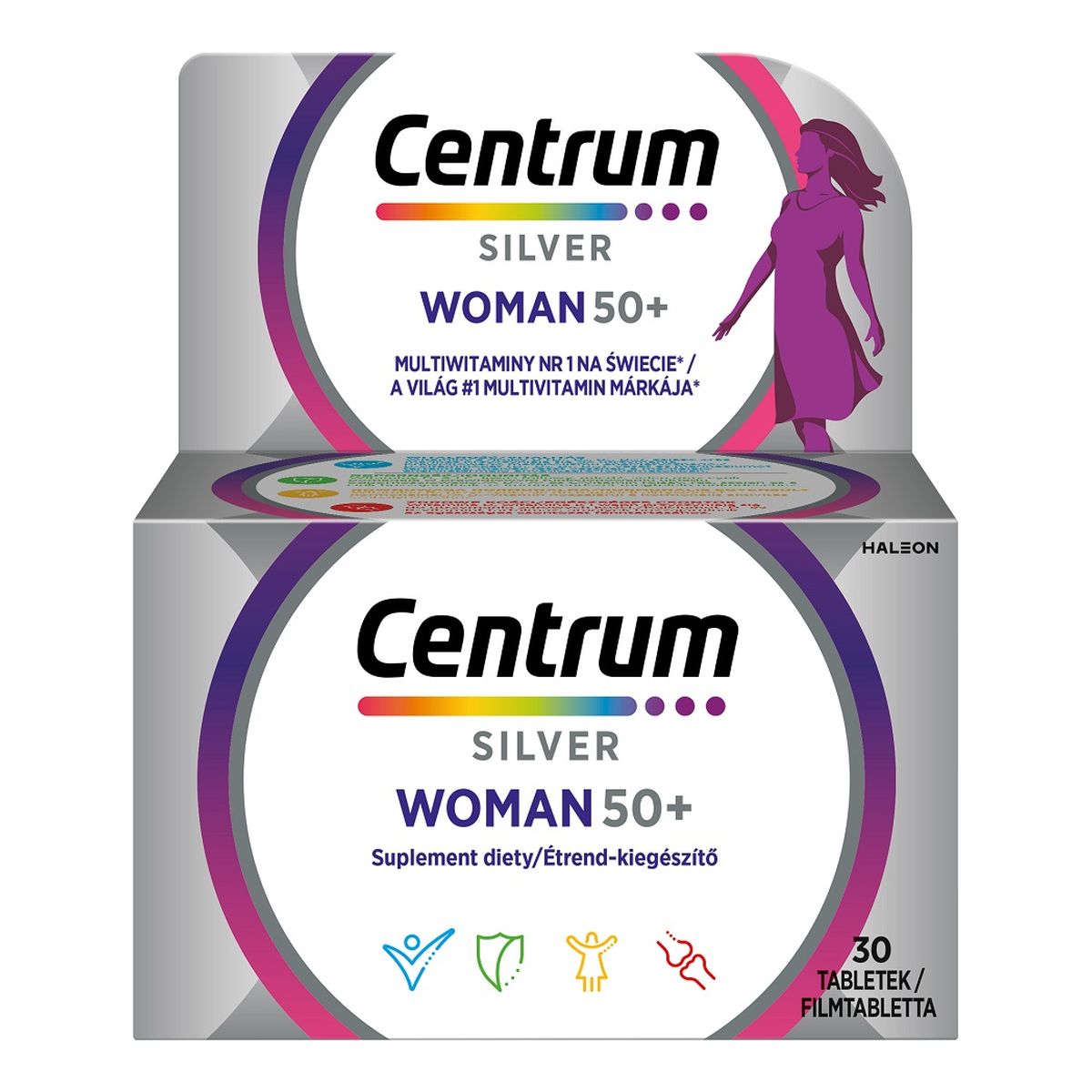 Centrum Silver woman 50+ multiwitaminy dla kobiet suplement diety 30 tabletek