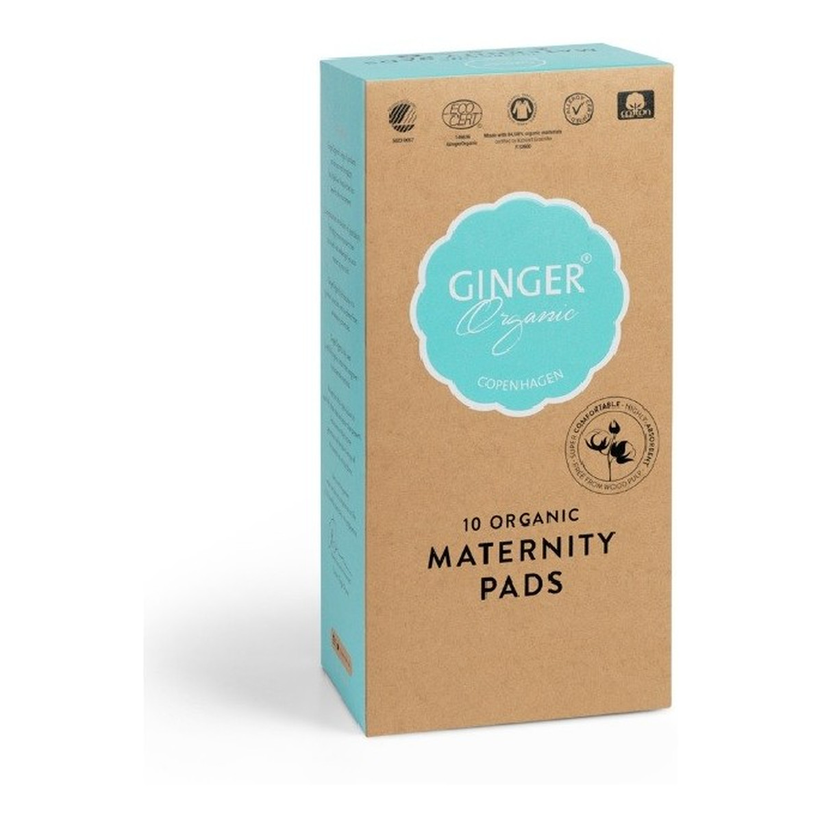 Ginger Organic Maternity Pads Podkłady poporodwe 10szt