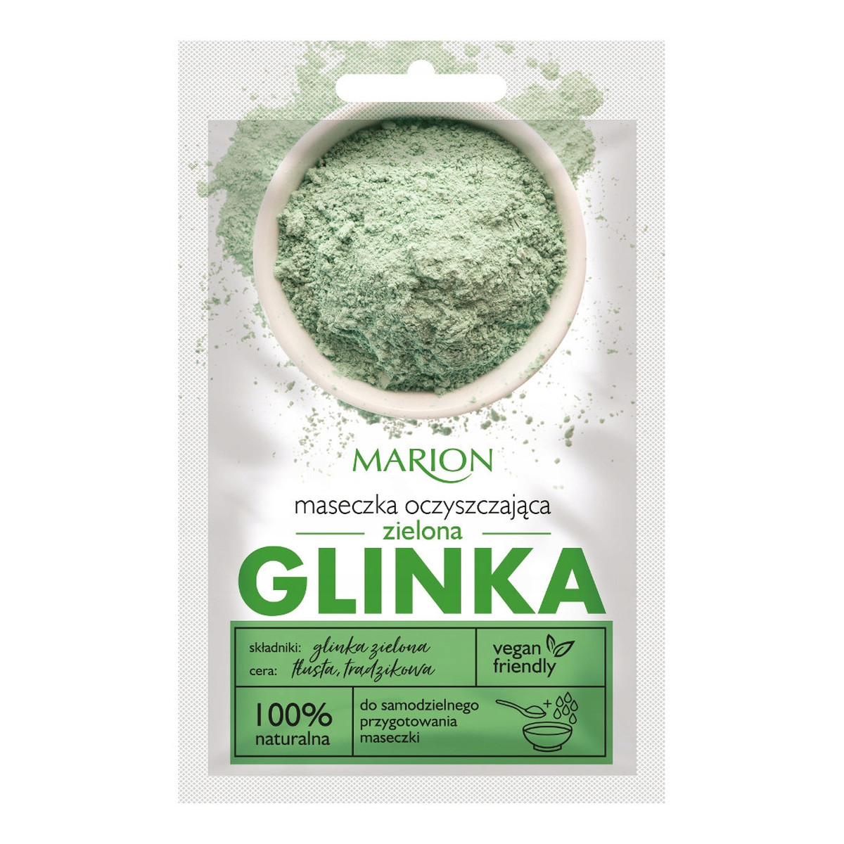 Marion Spa Maseczka z Zieloną Glinką w Proszku Oczyszczająca 8g