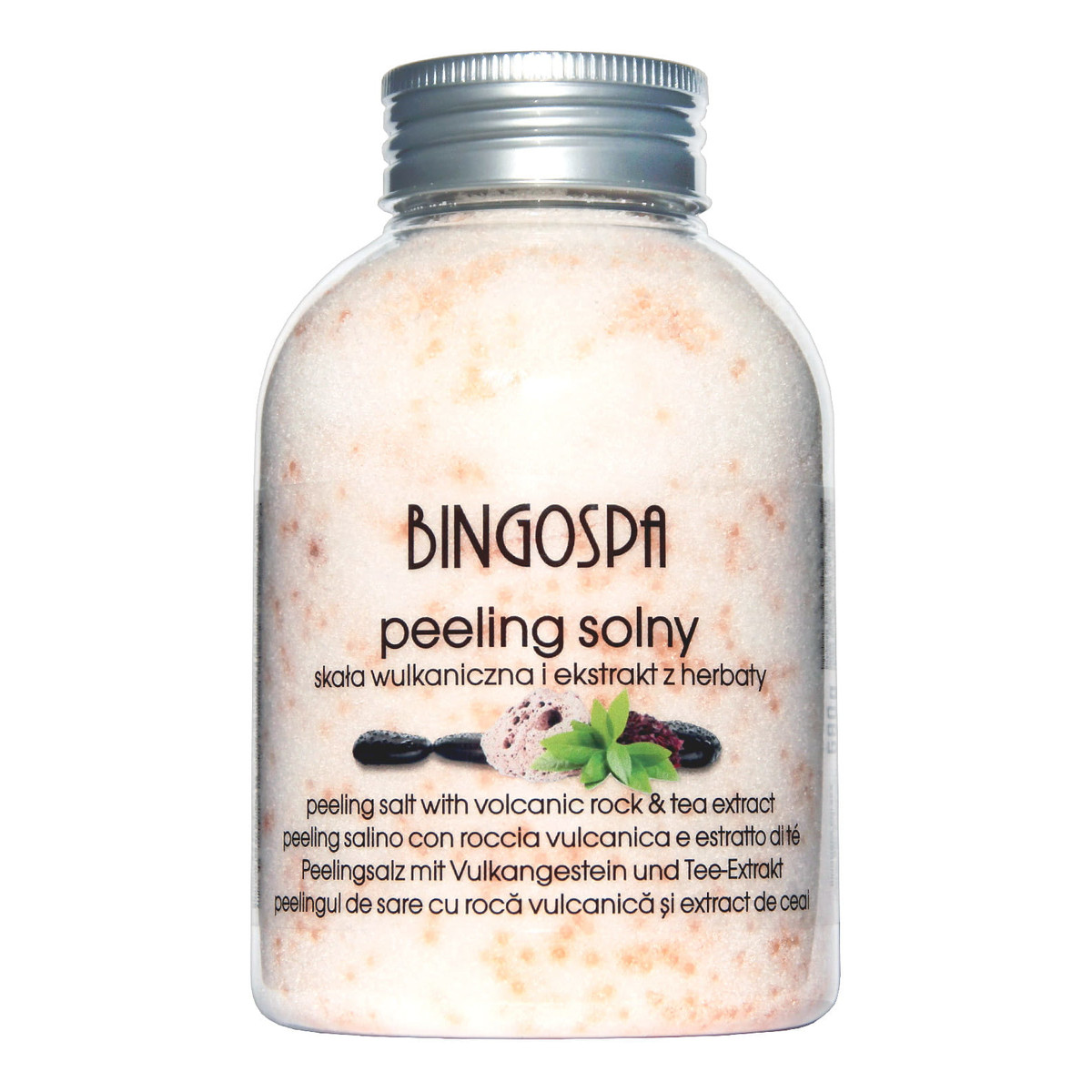 BINGOSPA Peeling solny skała wulkaniczna czerwona herbata 580g