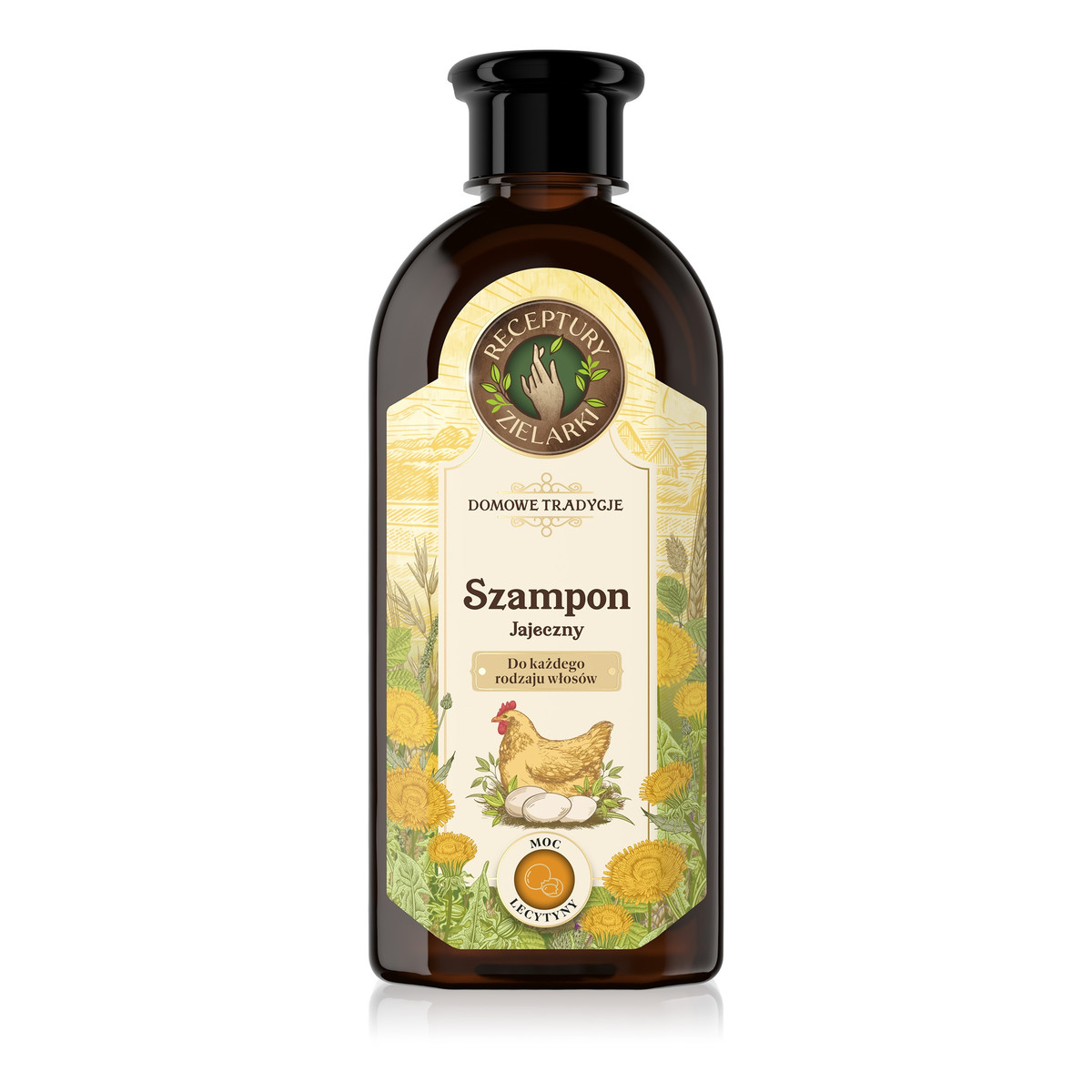 Receptury Zielarki Domowe Tradycje szampon jajeczny do każdego rodzaju włosów 350ml