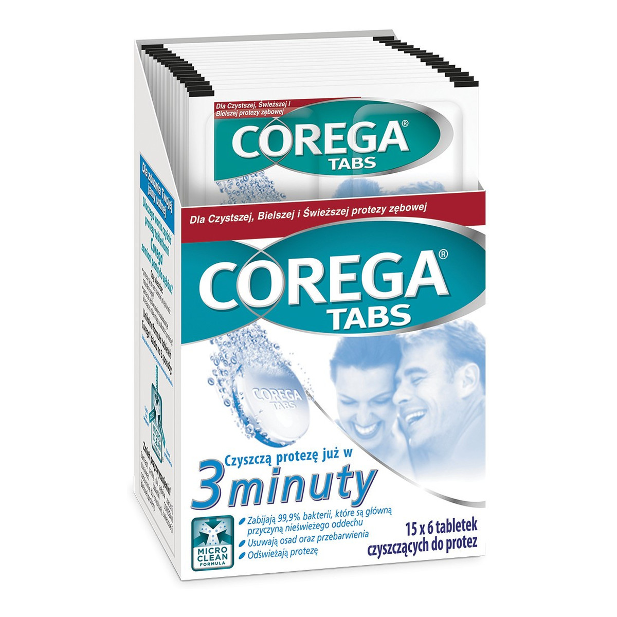 Corega Tabs Tabletki czyszczące do protez zębowych 6 sztuk
