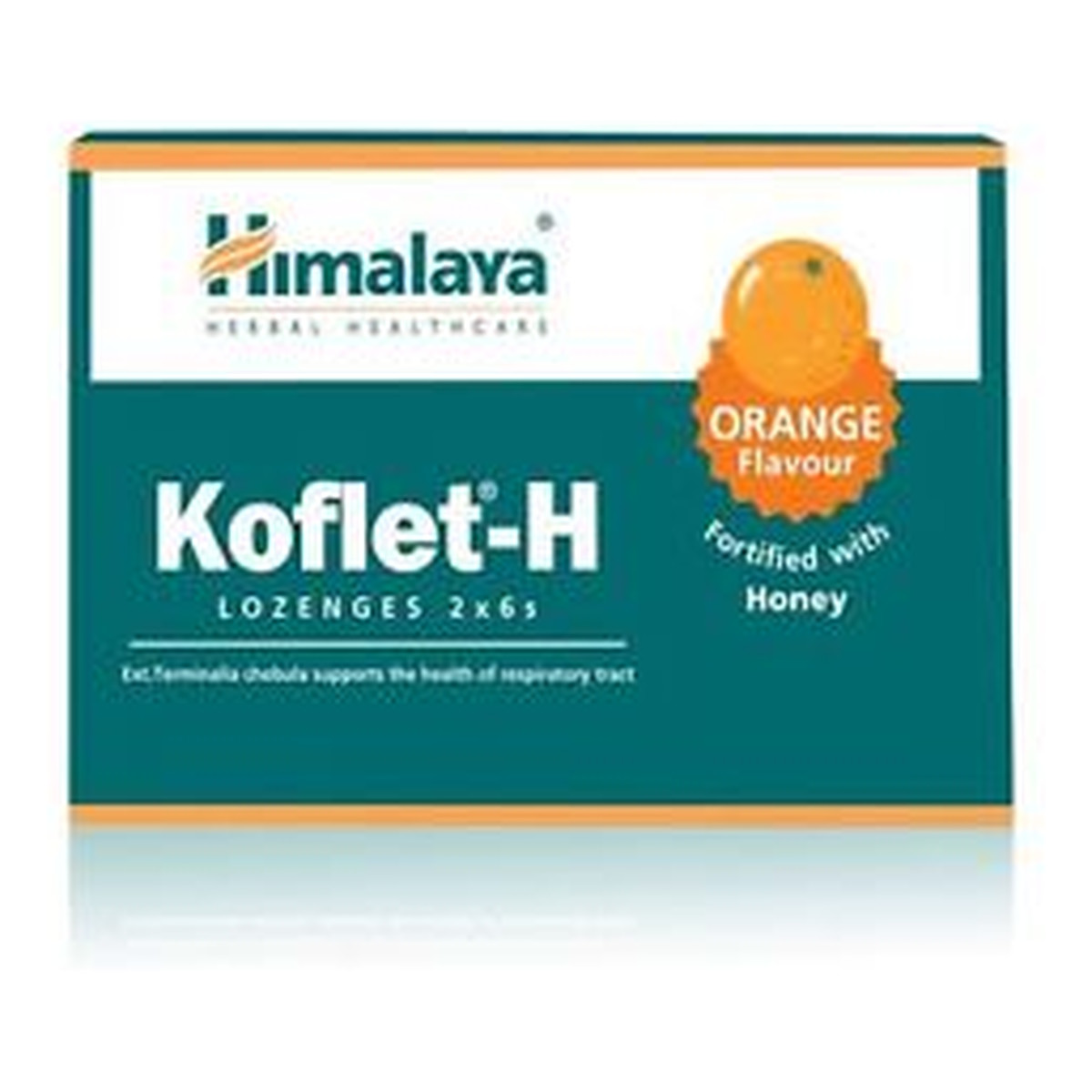 Himalaya Healthcare Healthcare Koflet-H suplement diety wspierający układ oddechowy Pomarańcza 12 pastylek