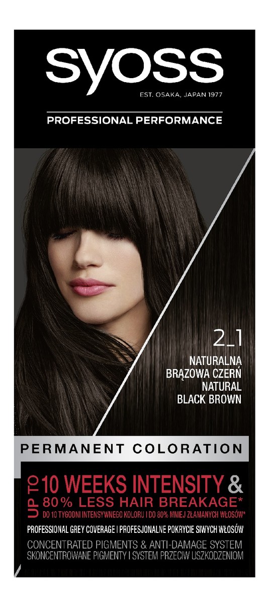 farba do włosów trwale koloryzująca 2_1 naturalna brązowa czerń