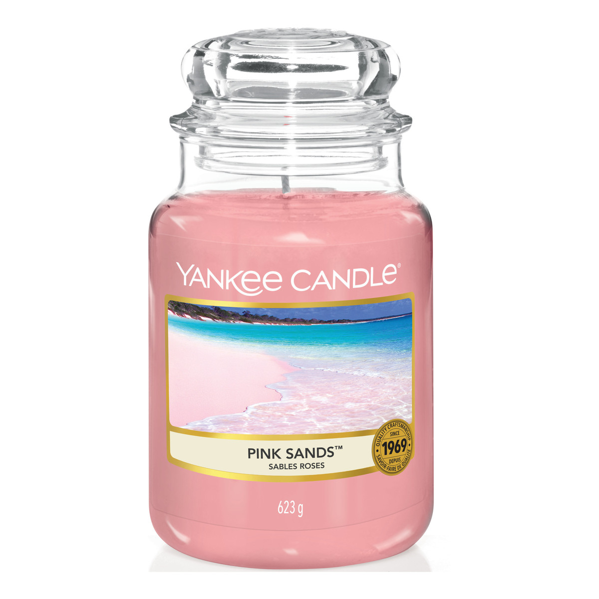 Yankee Candle Large Jar Świeca zapachowa duży słój Pink Sands 623g
