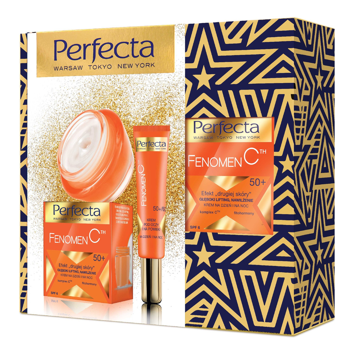 Perfecta Fenomen C 50+ Zestaw prezentowy (krem na dzień i noc 50ml+krem pod oczy 15ml)