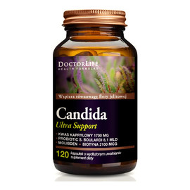 Candida ultra support suplement diety wspomagający równowagę flory jelitowej 120 kapsułek