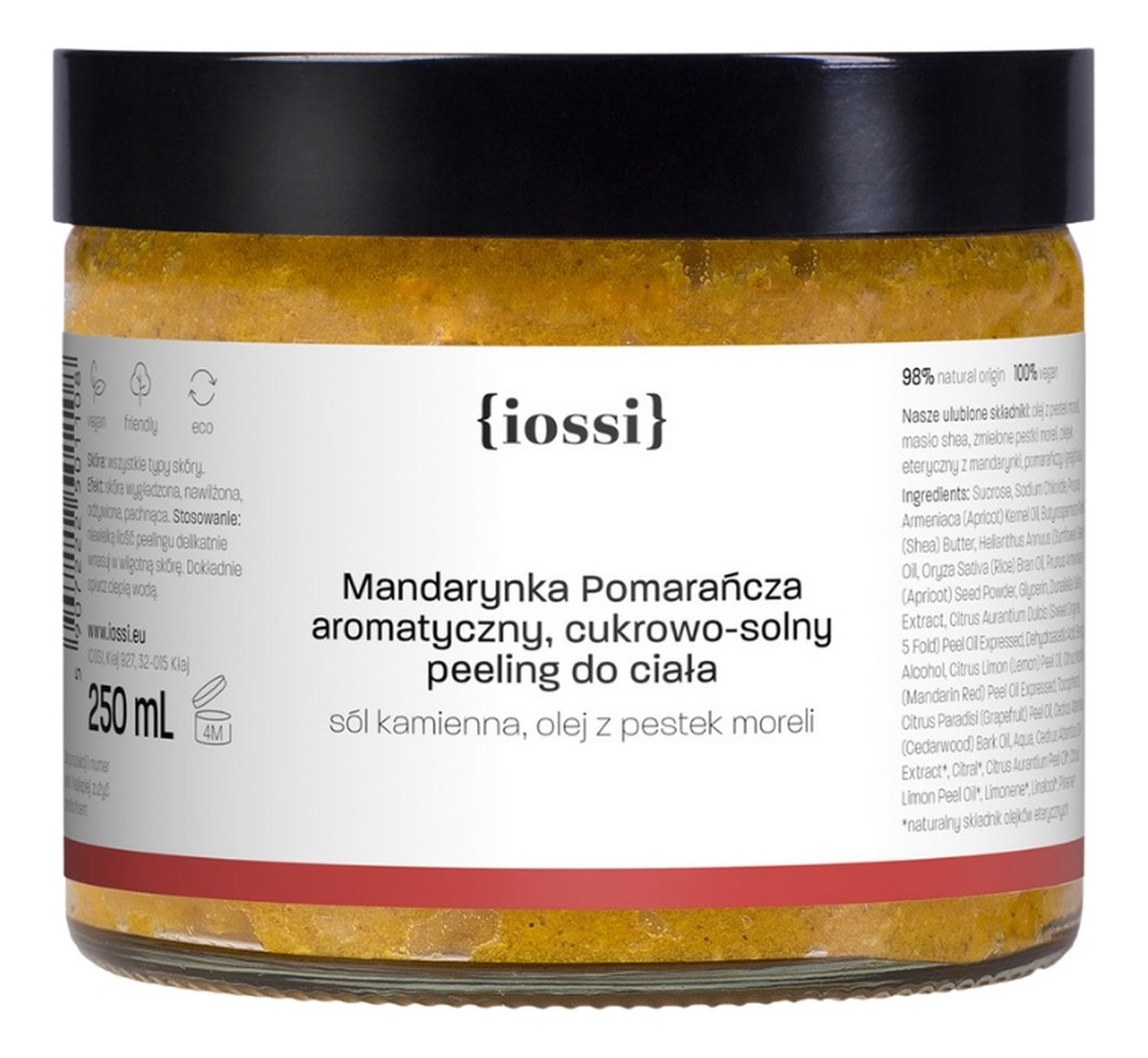 Mandarynka pomarańcza cukrowo-solny peeling do ciała