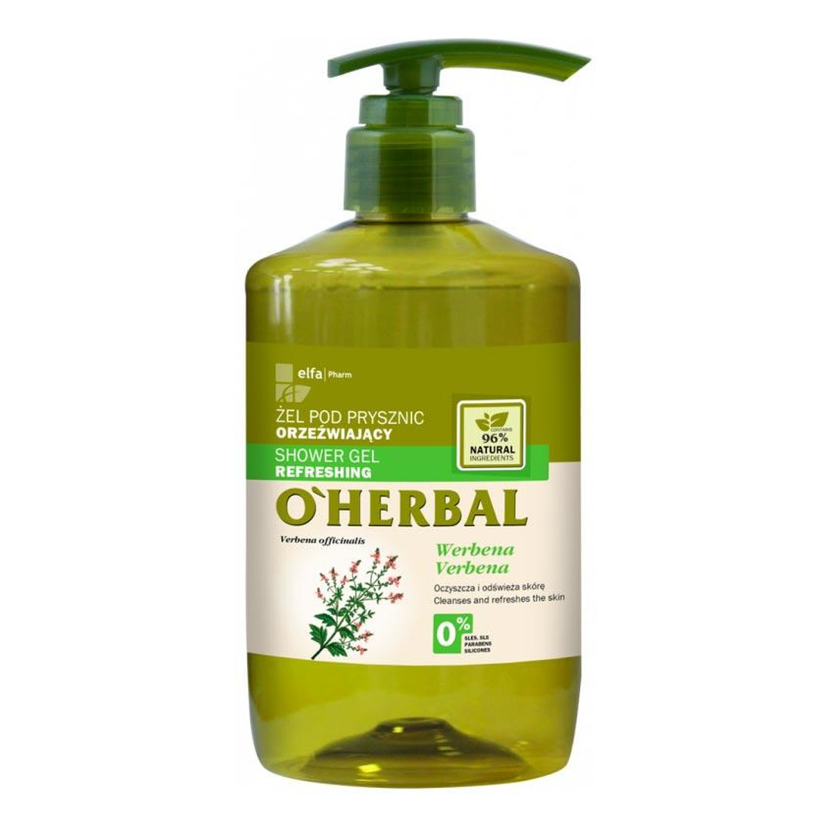O'Herbal Shower Gel Refreshing Żel pod prysznic orzeźwiający z ekstraktem z werbeny 750ml