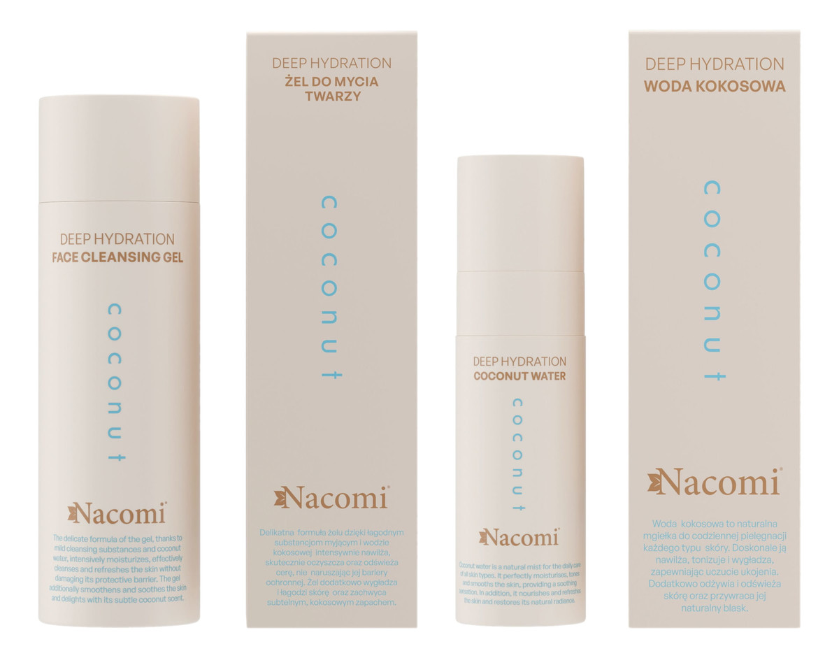 Coconut Żel do mycia twarzy + Woda kokosowa