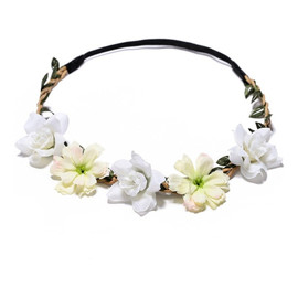 Wianek opaska wianuszek kwiaty bogaty W78B