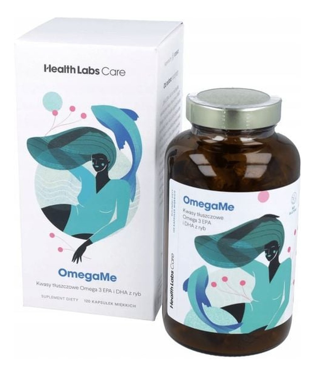 Kwasy tłuszczowe Omega 3 DHA suplement diety 120 kapsułek