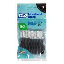 Original Szczoteczki międzyzębowe 1.5mm Czarne, 8 sztuk