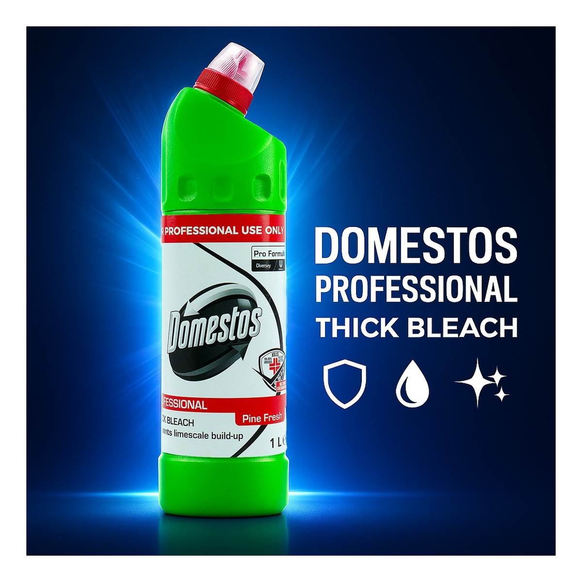 Domestos Professional Thick Bleach Płyn do WC Pine Fresh 1000ml