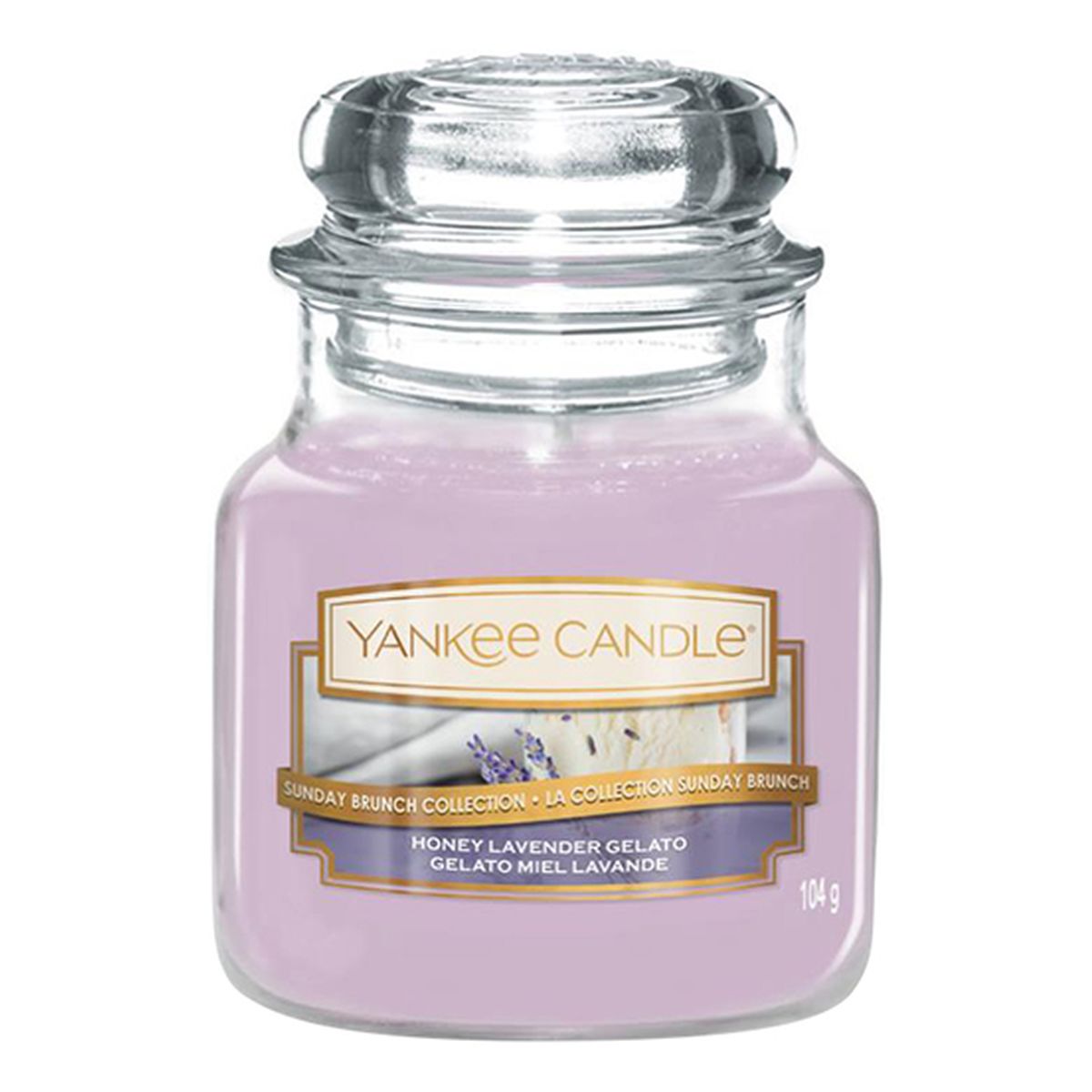Yankee Candle Small Jar mała świeczka zapachowa Honey Lavender Gelato 104g