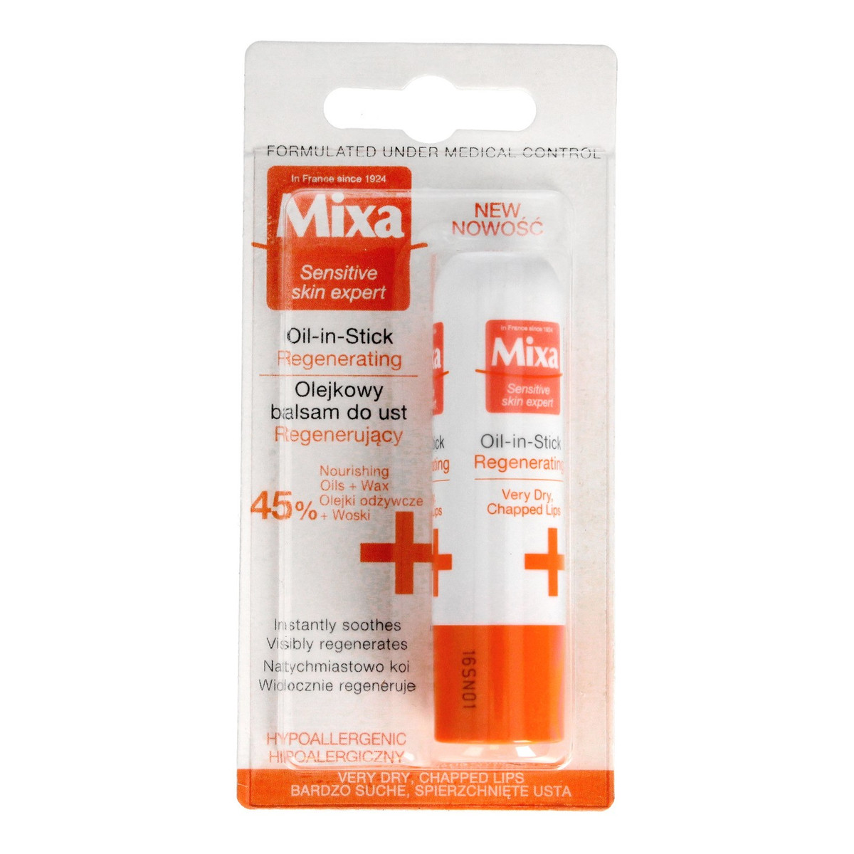 Mixa Hyalurogel Serum dla skóry wrażliwej 30ml + Balsam olejkowy do ust 4ml